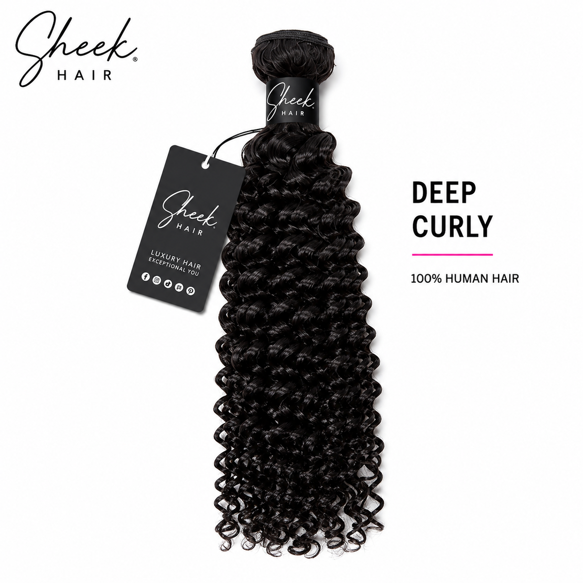 SHEEK HAIR | Deep Curly Hair Bundles 15A Grade 100% Human Virgin Hair Unprocessed