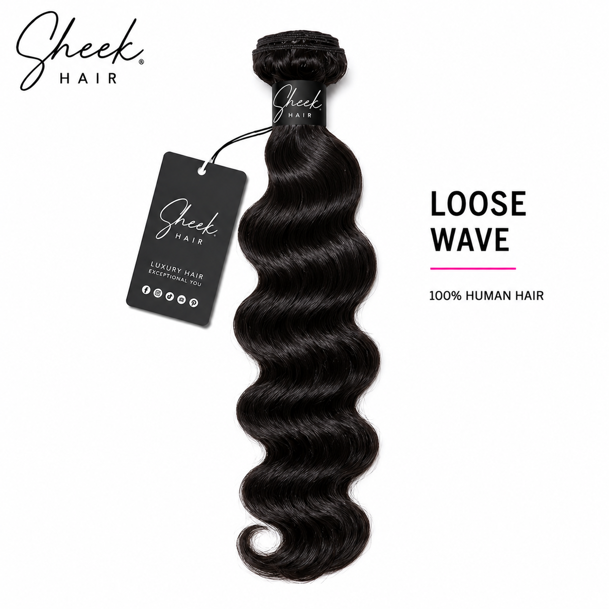 SHEEK HAIR | Loose Wave Hair Bundles 15A Grade 100% Human Virgin Hair Unprocessed