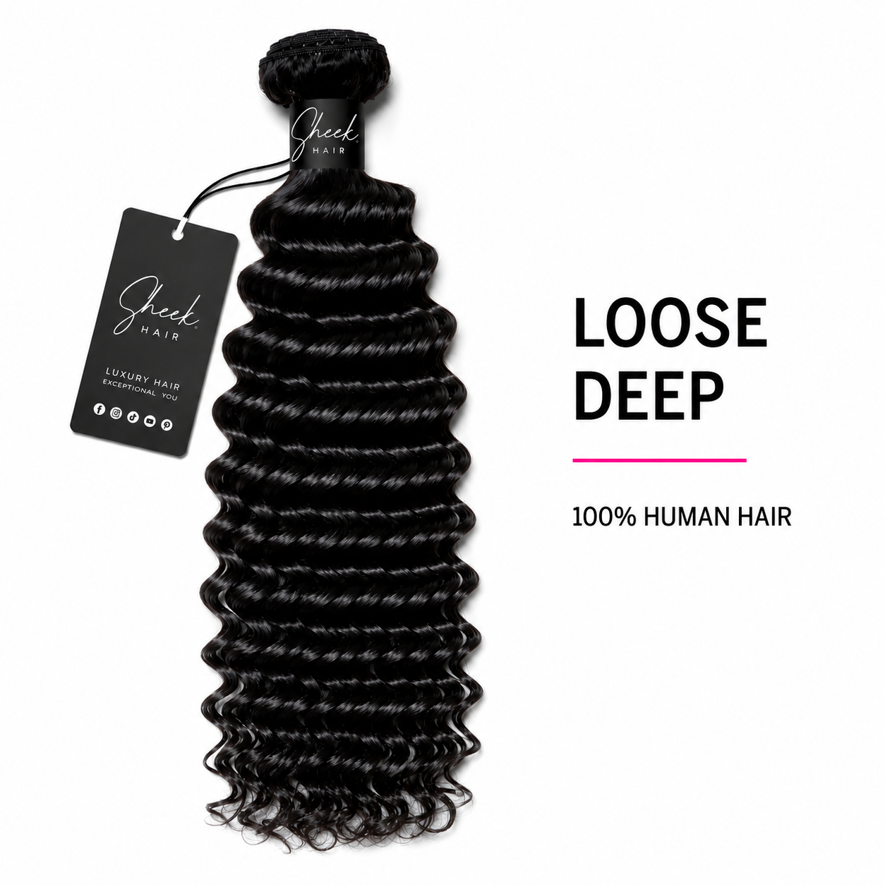 SHEEK HAIR | Loose Deep Hair Bundles 15A Grade 100% Human Virgin Hair Unprocessed